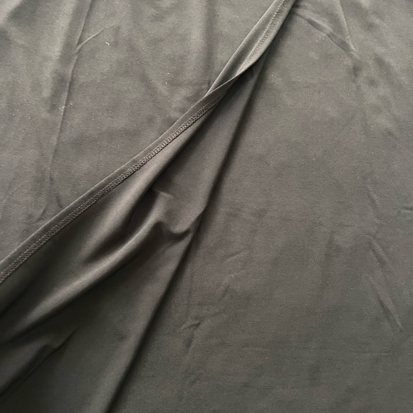 COVINGTON PETITE FAUX WRAP SKIRT - BLACK- SIZE XLP - Picture 4 of 7